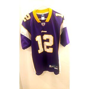 Percy Harvin #12 Minnesota Vikings Reebok On Field Stitched Jersey Men’s M +2